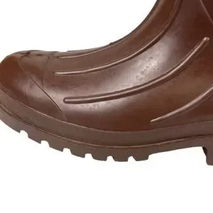 Vintage Northerner Slip-On Knee-high Rubber Rain Boots USA Made Brown Men’s Sz 6 Northerner Rubber Boots Mens 6 Brown Waders Rain Muck Pull  main image 4